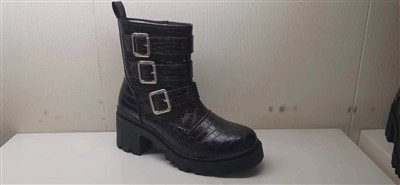 Rocodile   PU   Kulit   Square   Gesper   Sepatu bot